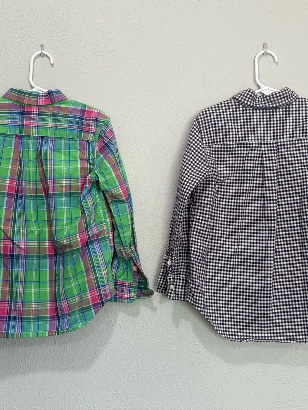 Ralph Lauren Plaid Button-Down Shirts - Boys Size 6 - Set of 2
